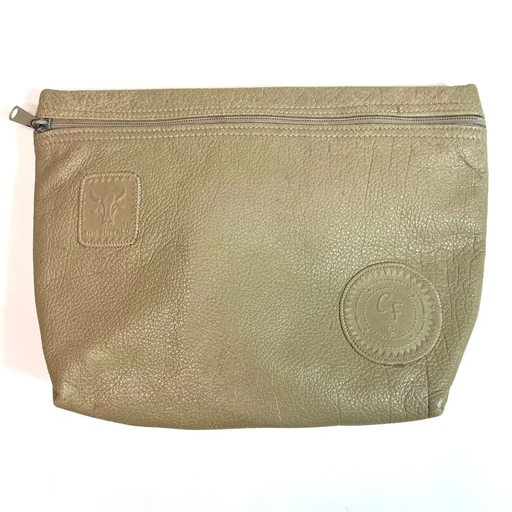 Vintage Carlos Falchi Leather Clutch Bag